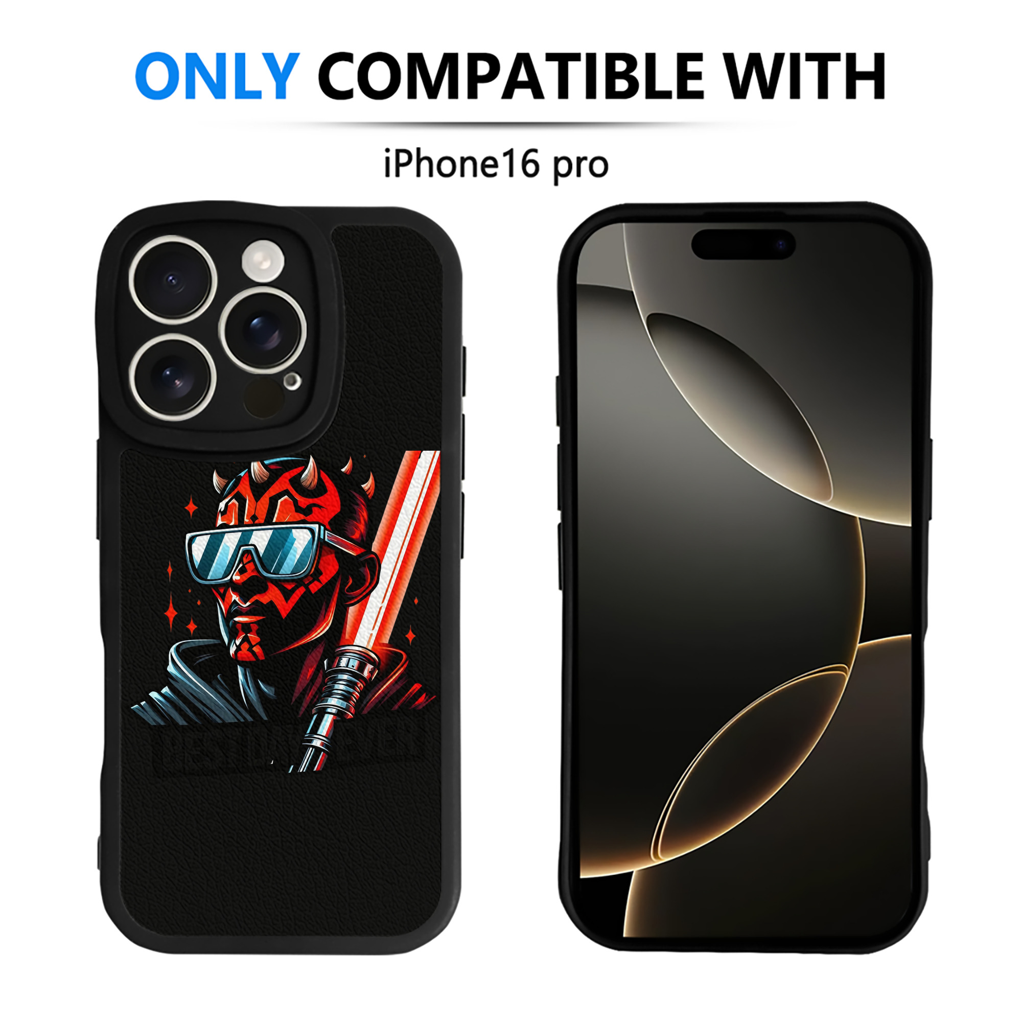 （画像用） スター・ウォーズ Star Wars 【iPhone 16シリーズ対応】シリコンスマホケース（レザー調） 材質：シリコン